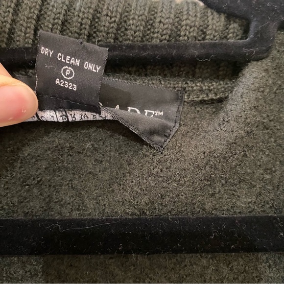 Centigrade Dark Green Wool Cardigan - Picture 4 of 6